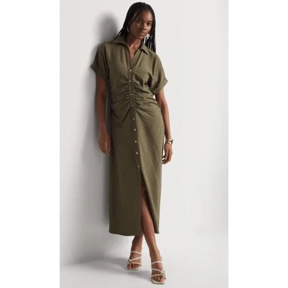 Zara women’s shirt midi dress